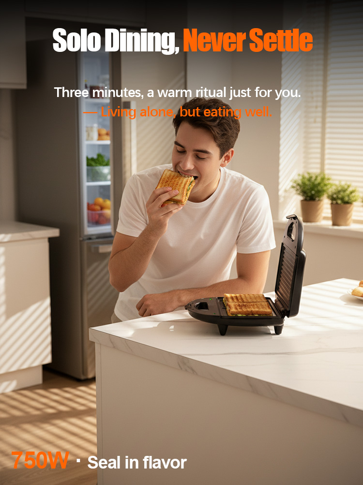 Máquina de Fazer Sanduíches So - Breakfast Sandwich Press avaliação e preço